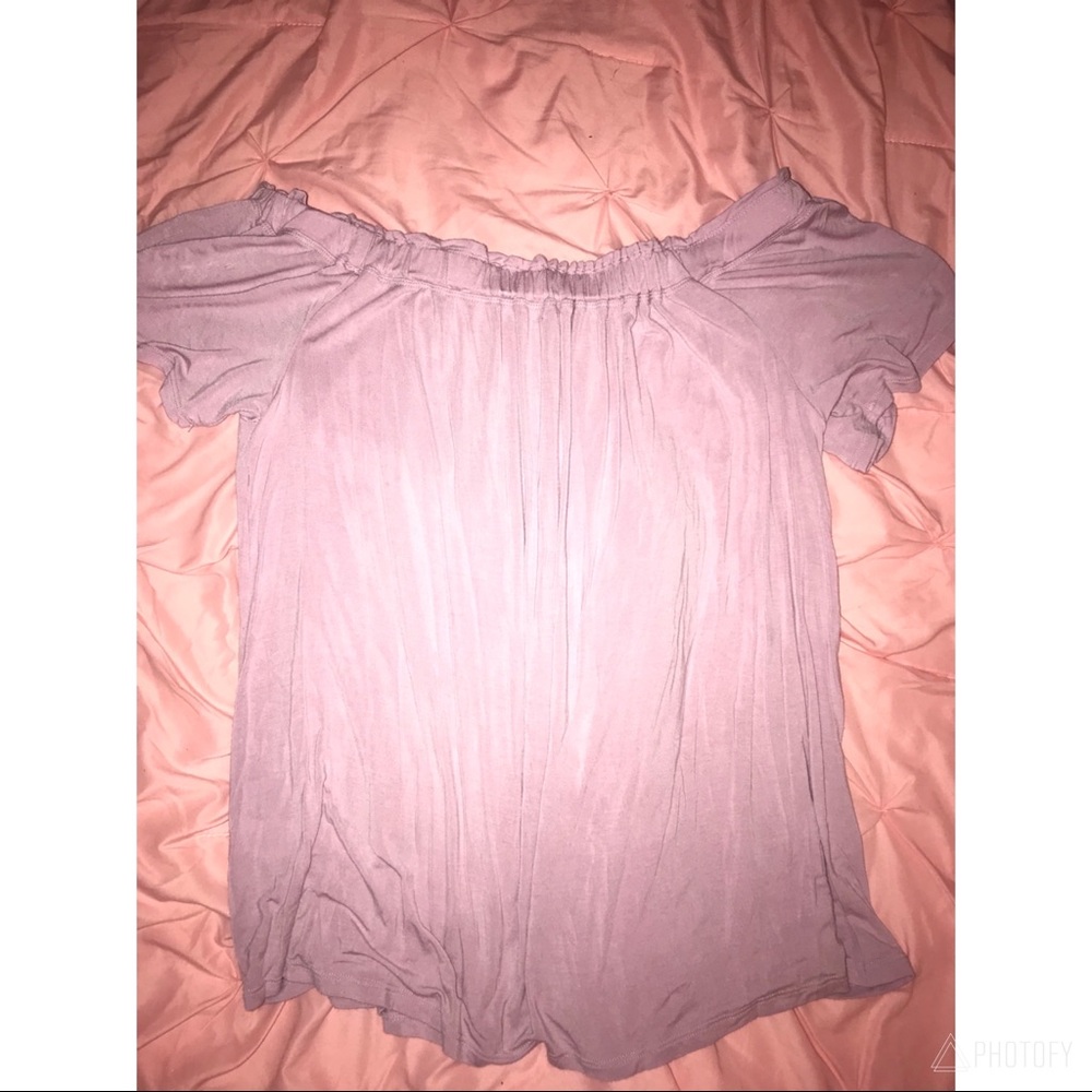 Lavender off the shoulder top